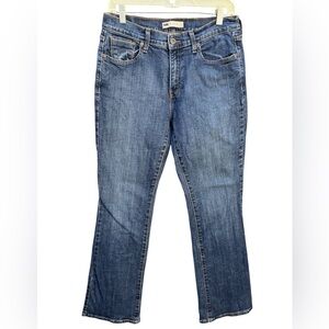 Levi's 515 Boot Cut Classic Denim Jeans Mid Rise Embroidered Size 10